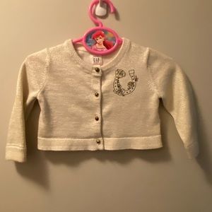 Sparkly Cardigan with Horseshoe